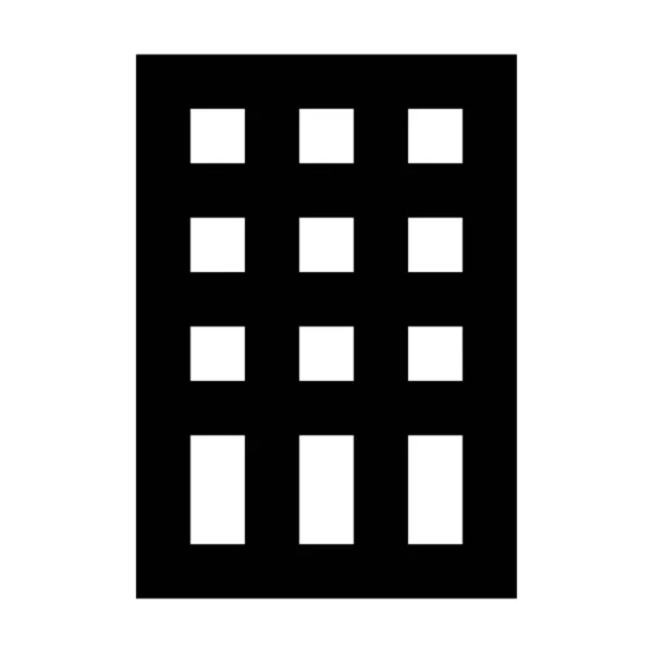 Apartment Building Company Icon Solid Style — Stock Vector