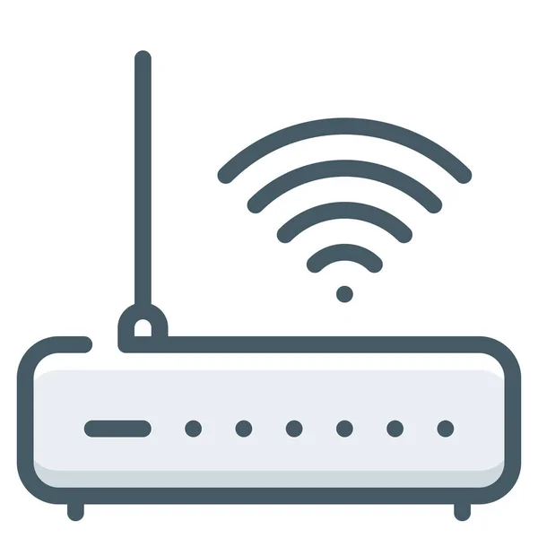 Internet Network Point Icon Filled Outline Style — 스톡 벡터