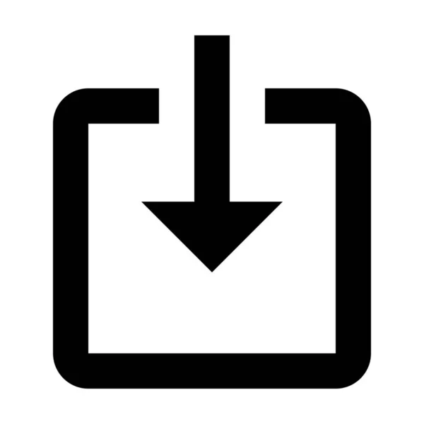 Šipka Uvnitř Přihlašovací Ikony Jednolitém Stylu — Stockový vektor