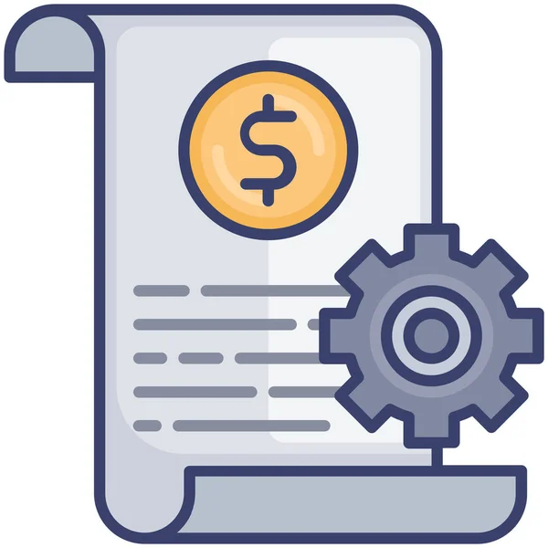 Ikona Možností Dokumentování Peněz — Stockový vektor