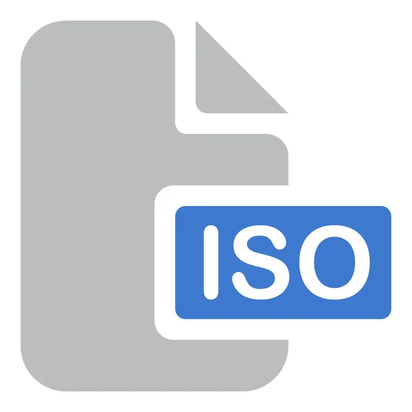 Icône Extension Image Disque Dans Style Solide — Image vectorielle