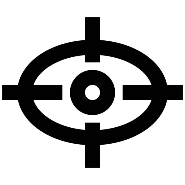 Eye Reality Target Icon Outline Style — Stock Vector