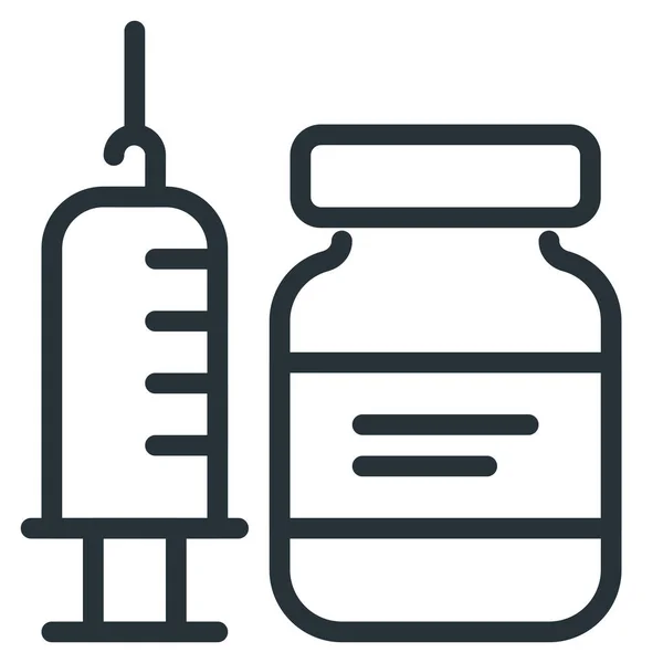 Antivirus Injection Syringe Icon — Stock Vector