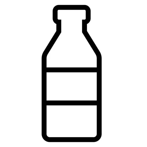 Milchflasche Umrisssymbol Umrissstil — Stockvektor