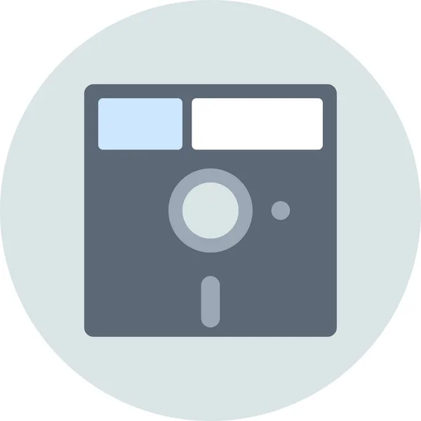 Diskette Floppy Flaches Symbol Flachen Stil — Stockvektor