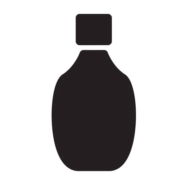 Bottle Couch Medical Icon Solid Style — Stock Vector