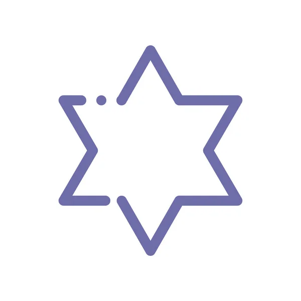 Ikona Hvězdný Obrys Astrologie Stylu Osnovy — Stockový vektor