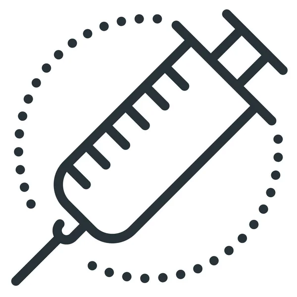 Значок Инъекционной Вакцины — стоковый вектор