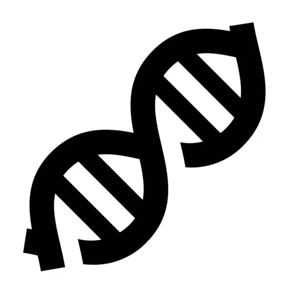 Dna Sctructure Solides Symbol Soliden Stil — Stockvektor