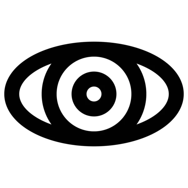 Augenheilkundliche Medizinische Ikone Outline Stil — Stockvektor
