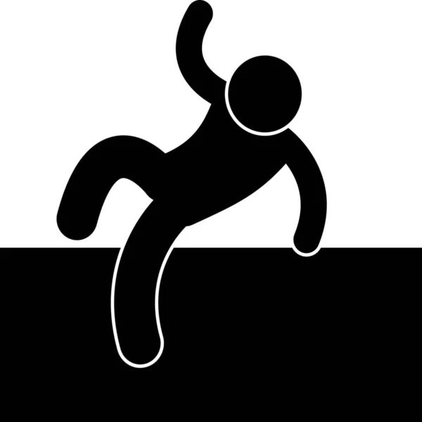 Icono Salto Obstáculo Fitness Estilo Sólido — Vector de stock