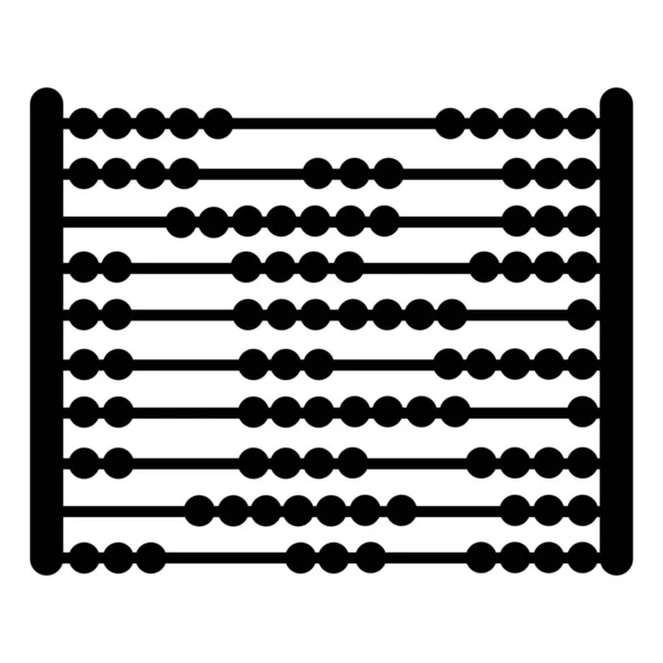 Abacus Обчислити Значок Освіти Суцільному Стилі — стоковий вектор