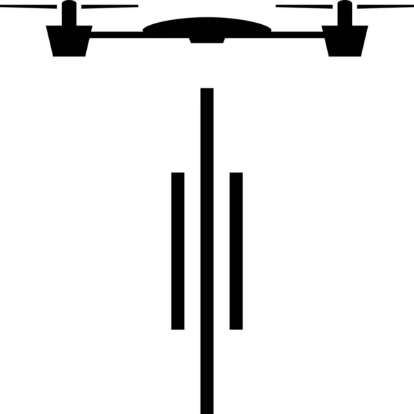 Drone Vliegend Speelgoed Icoon Solid Stijl — Stockvector