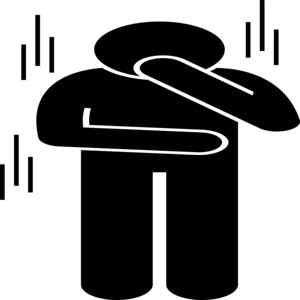 Disgust Disgusting Nausea Icon Solid Style — 图库矢量图片