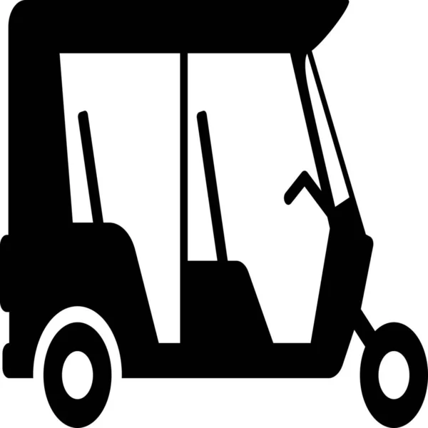 Buggy Rickshaw Ride Icône — Image vectorielle