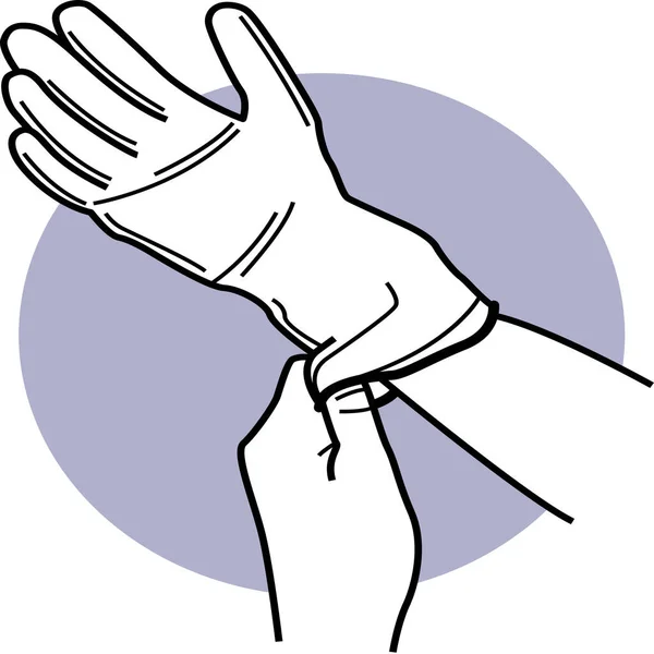 Handslijtage Pictogram — Stockvector