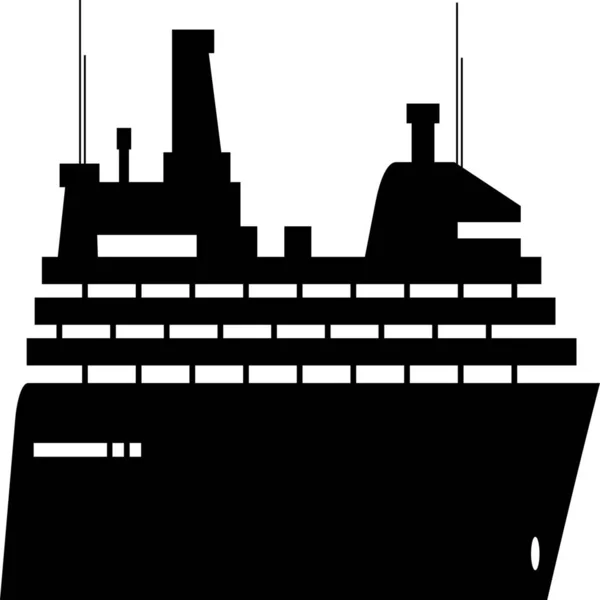 Crucero Crucero Icono Del Barco Vehículos Modos Transporte Categoría — Archivo Imágenes Vectoriales