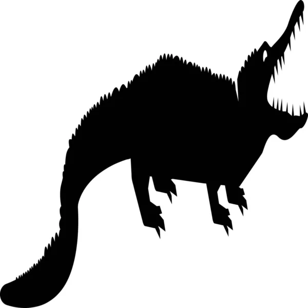 Піктограма Алігатора Крокодила Тварини Категорії Тварини — стоковий вектор