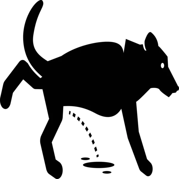 犬のおしっこアイコン — ストックベクタ