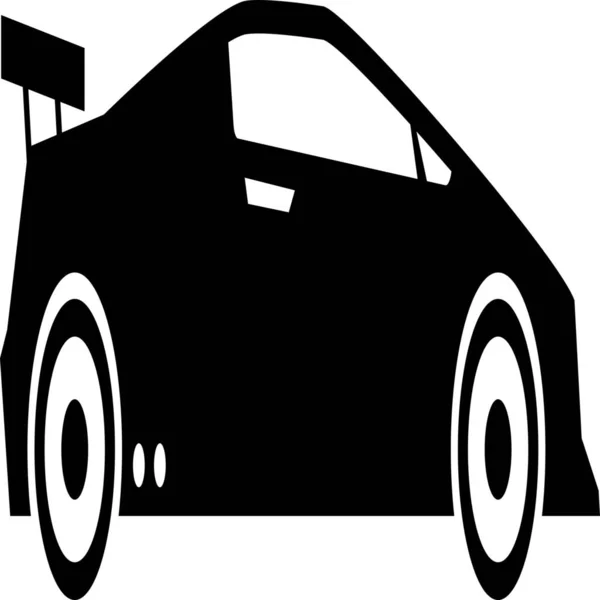 Icono Carreras Coches Vehículos Modos Transporte Categoría — Archivo Imágenes Vectoriales