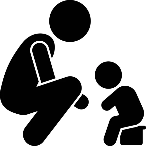 Bebek Bağırsağı Çocuk Simgesi — Stok Vektör