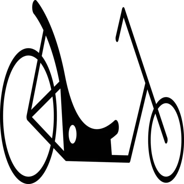 Bisiklet Bisikleti Sürme Simgesi — Stok Vektör