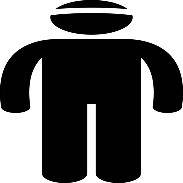 Exercice Bandeau Homme Icône Dans Catégorie Vêtements Accessoires — Image vectorielle