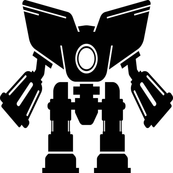 Big Blaster Mecha Icon — Stock Vector