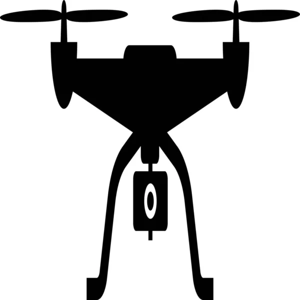 Cámara Drone Icono Grabación — Archivo Imágenes Vectoriales