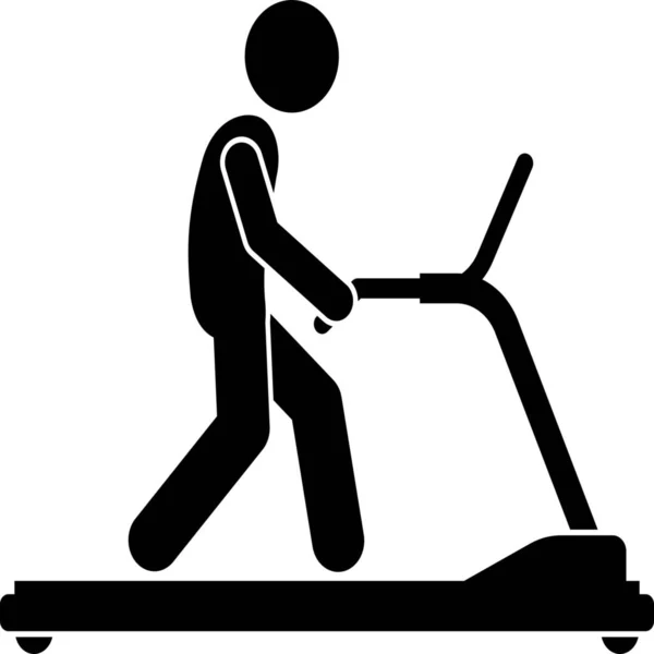 Ασκήσεις Εικονίδιο Διάδρομο Γυμναστηρίου Στην Κατηγορία Γυμναστήριο — Διανυσματικό Αρχείο