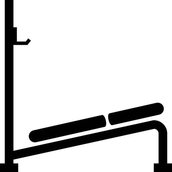 Ikona Spadku Ławki Gimnastycznej — Wektor stockowy
