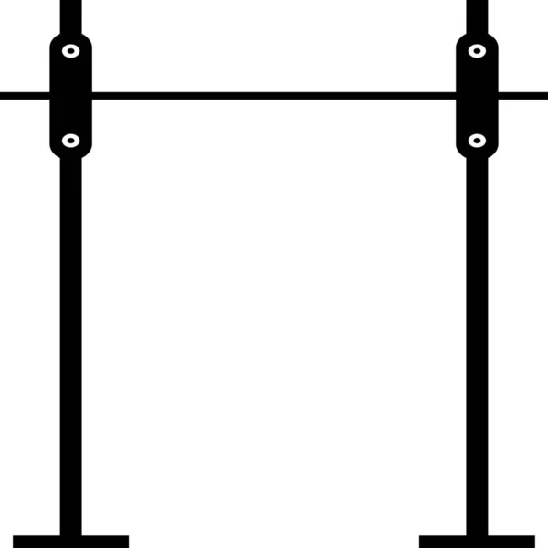 Барний Спортзал Витягнути Піктограму — стоковий вектор