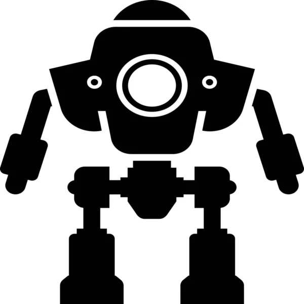 Robotic Mecha Robot Icon — Stock Vector