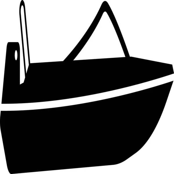 Motorboot Symbol Der Kategorie Fahrzeuge Fortbewegungsmittel — Stockvektor