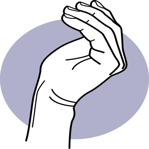 Ручные Пальцы Красивая Икона — стоковый вектор