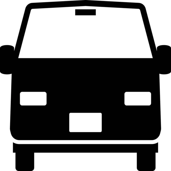 Front View Van Vehicles Modes Transportation Icon Vehicles Modes Transportation — Stock Vector