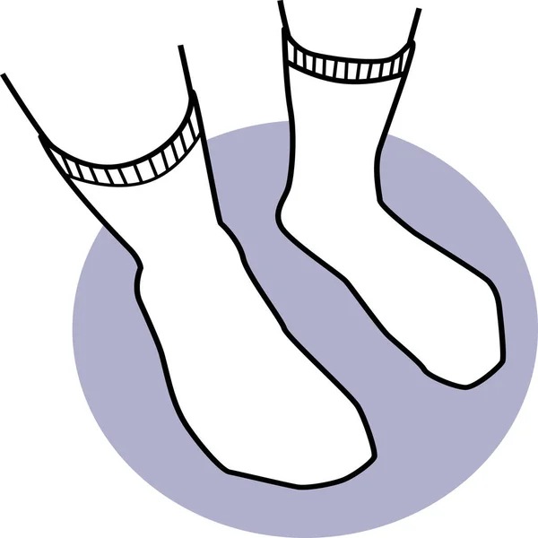 Chaussettes Bas Chaussettes Icône — Image vectorielle