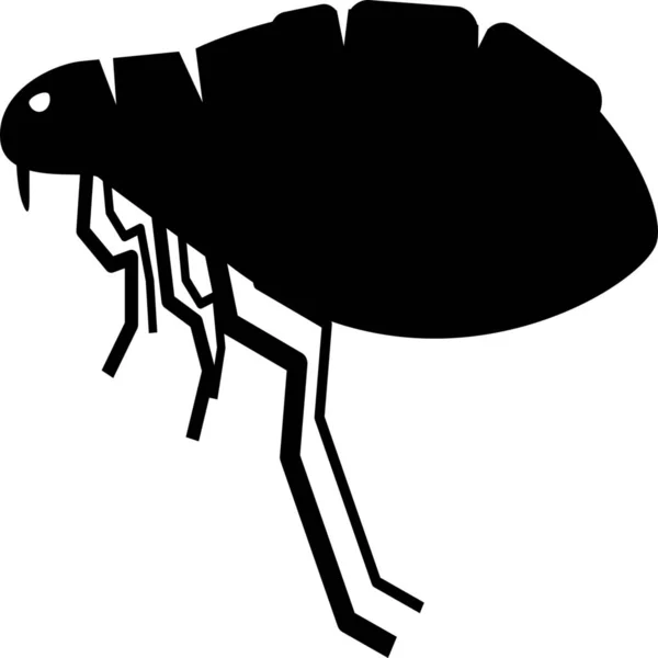 Flea Lice Mite Icon Animals Category — Stock Vector