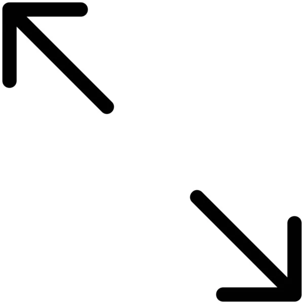 Pil Diagonal Riktning Ikon — Stock vektor