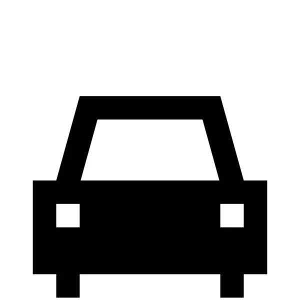 Alquiler Coches Logística Icono Coche Estilo Sólido — Vector de stock