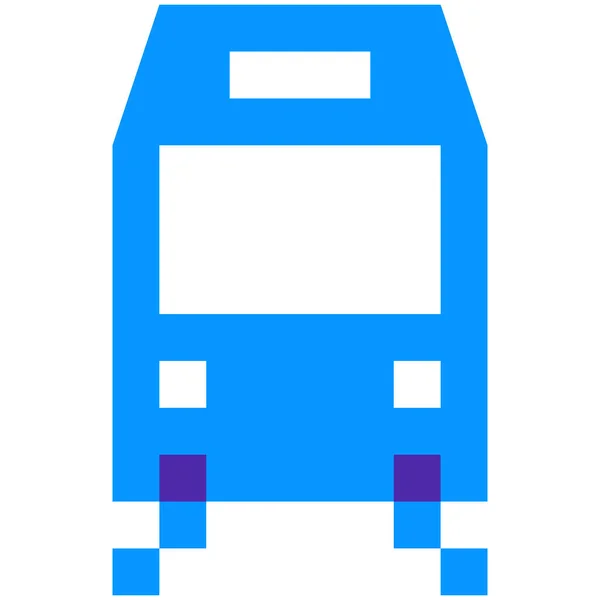 City Movement Train Icon Flat Style — Stock Vector