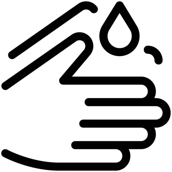 Hände Waschen Seife Symbol — Stockvektor