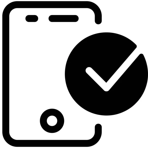 Smartphone Mobiele Telefoon Pictogram — Stockvector
