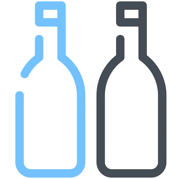 Vin Bière Alcool Icône — Image vectorielle