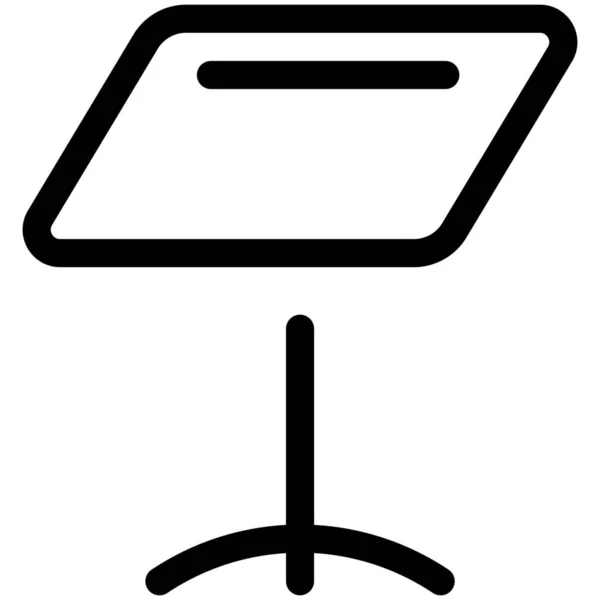Möbeltisch Ikone Der Kategorie Möbel Wohnaccessoires — Stockvektor