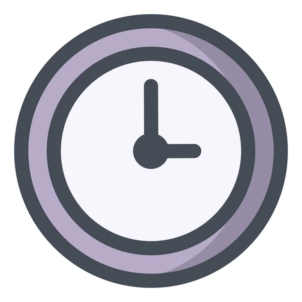 Seo Clock Reminder Icon Filled Outline Style — Stock Vector