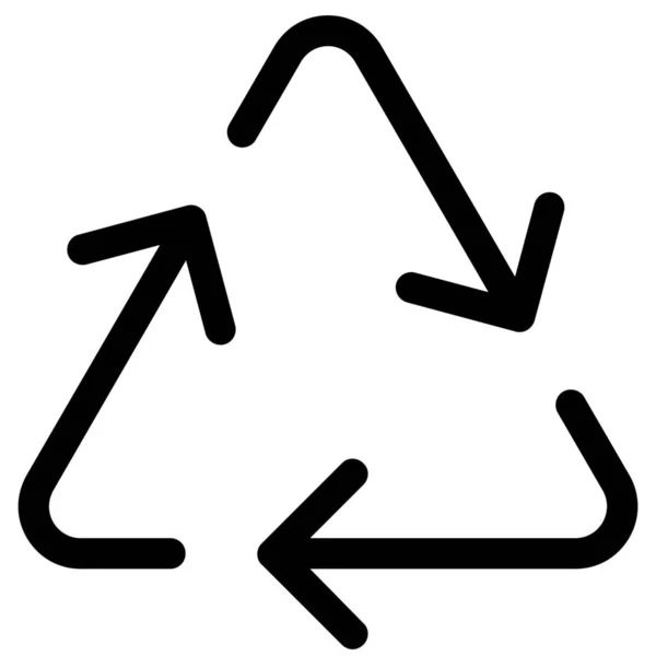 Arrows Loop Recycling Icon — Stock Vector
