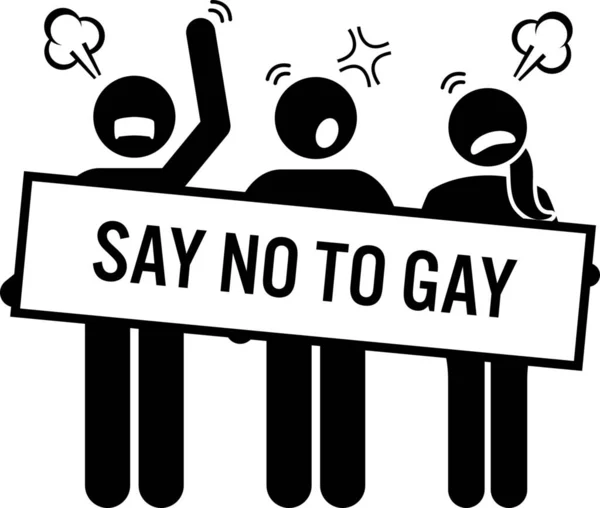 Icona Gay Dimostrazione Nella Categoria Cultura Comunità — Vettoriale Stock