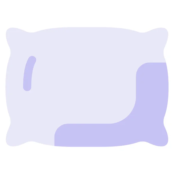 Almohada Ropa Cama Icono — Vector de stock