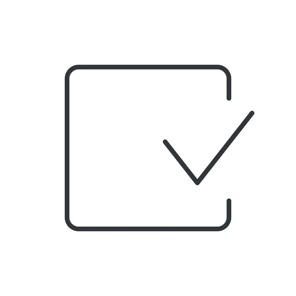 Accepter Approuver Icône Approuvée Dans Style Outline — Image vectorielle